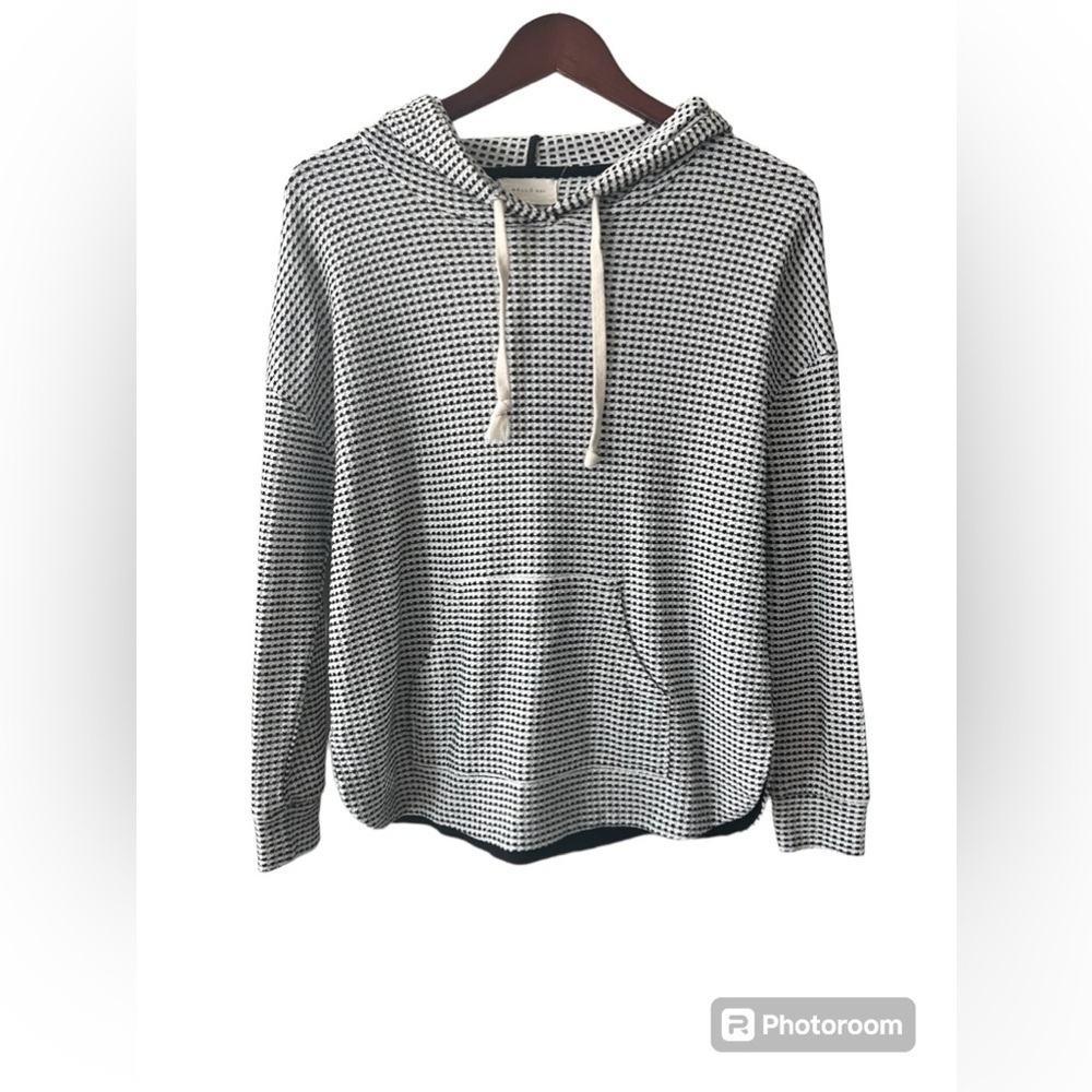 MELLODAY Lightweight Black & White Hoodie Size XS Women